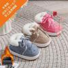 Unisex Infant Winter Cotton Shoes with Velvet Warmth for Newborns and Toddlers