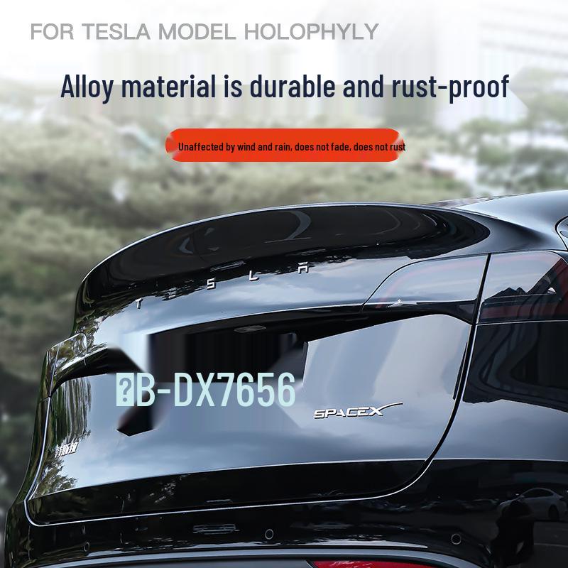 Tesla Model 3/Y/YL Rear Tail Metal Lettering Badge Sticker Accessories