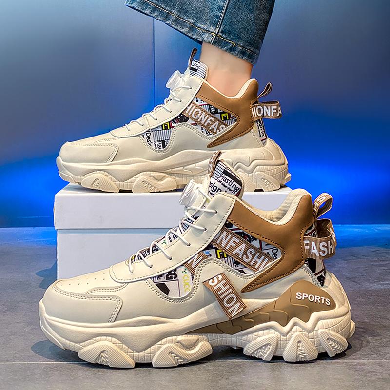 Autumn and winter new high-top sports and leisure height-increasing dad trendy shoes