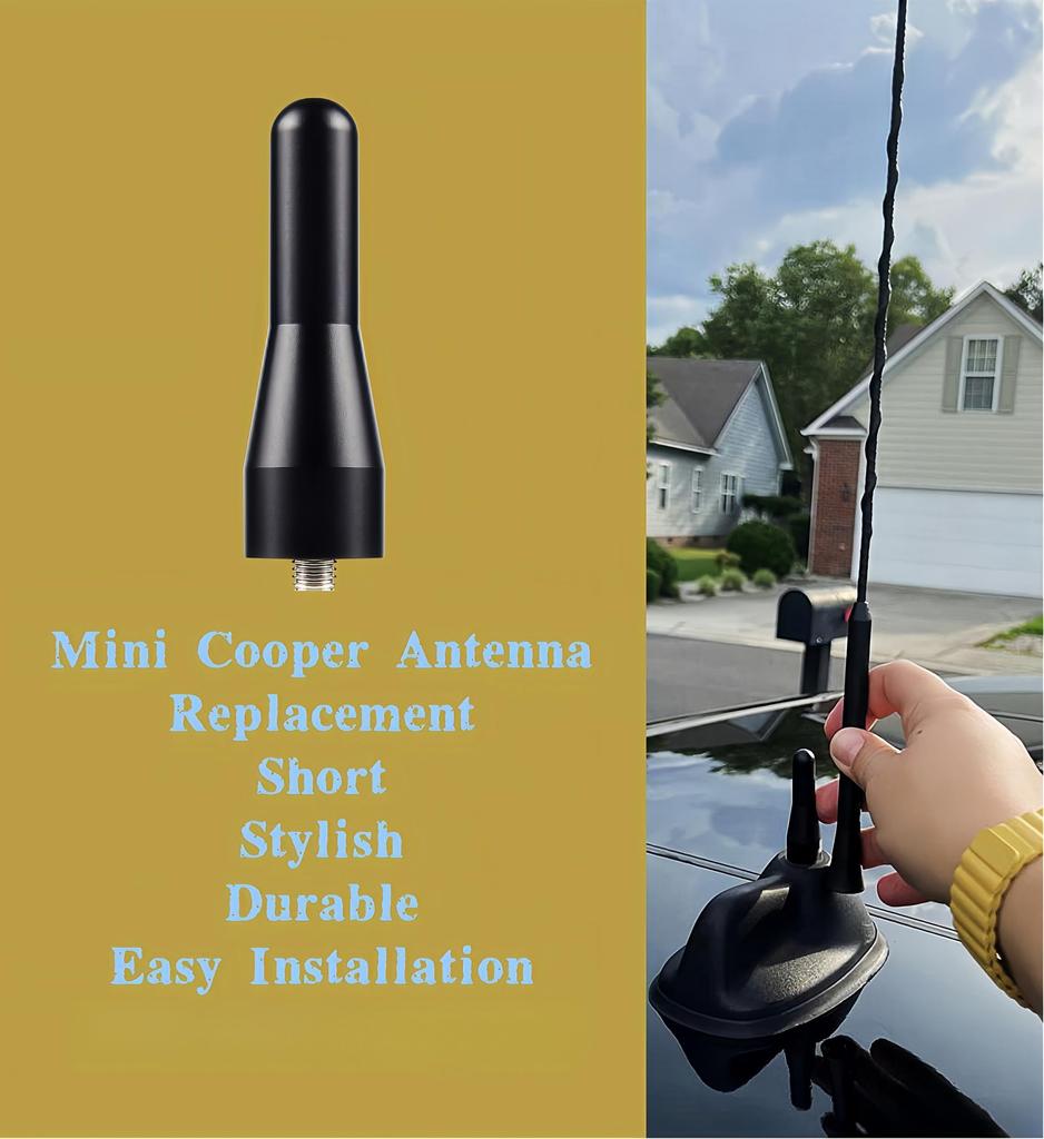 Mini Cooper Short Antenna Bmw Mini 2 Inch Car Antenna Universal Mini Cooper 2001-2024