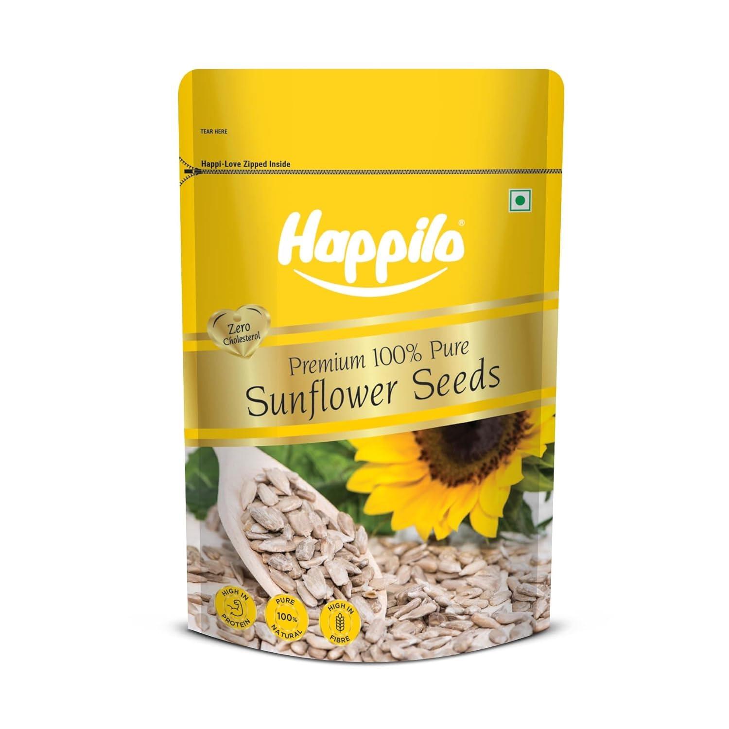 Семена подсолнечника (250 г), Premium 100% Pure Sunflower Seeds,  Happilo