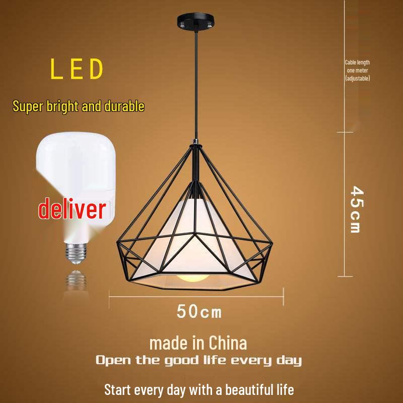 Influencer Friseursalon Retro-Kronleuchter mit Diamant-Dekoration für Friseursalon oder Milchteeladen