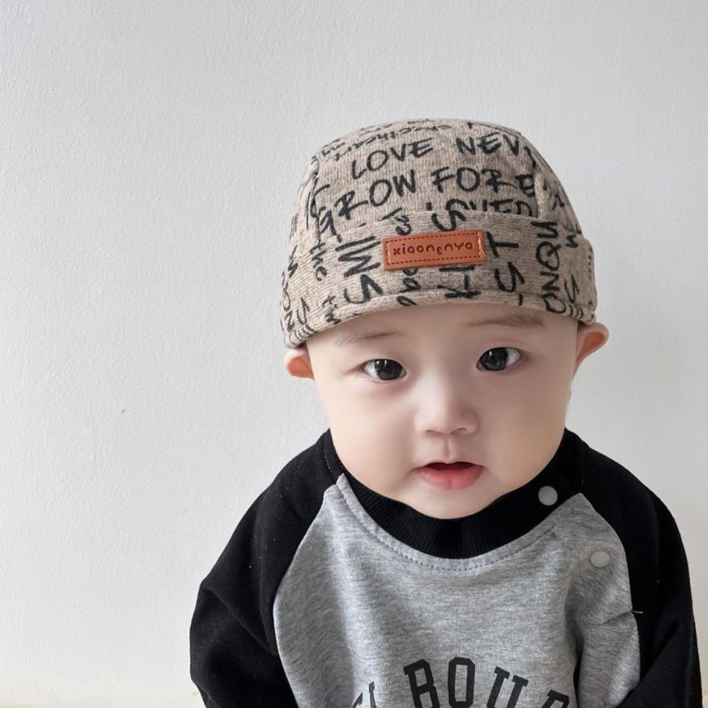 Adjustable Tie Back Baby Pirate Hat Letter Print Toddler Bandana Hat Toddler Boys коричневый