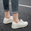 Platform white shoes women's summer new fashion white student round head board shoes sports and leisure shoes
