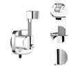 Sturdy Suction Cup Shower Head Holder Waterproof Handheld Showerhead Bracket for Bathroom Wall Mount Organizer