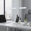 LED desk lamp with display, drafting clock, dual temperature