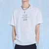 Li Ning T Shirts Men's Standard White Crew Neck Moderate Straight Fit AHSQ507-1