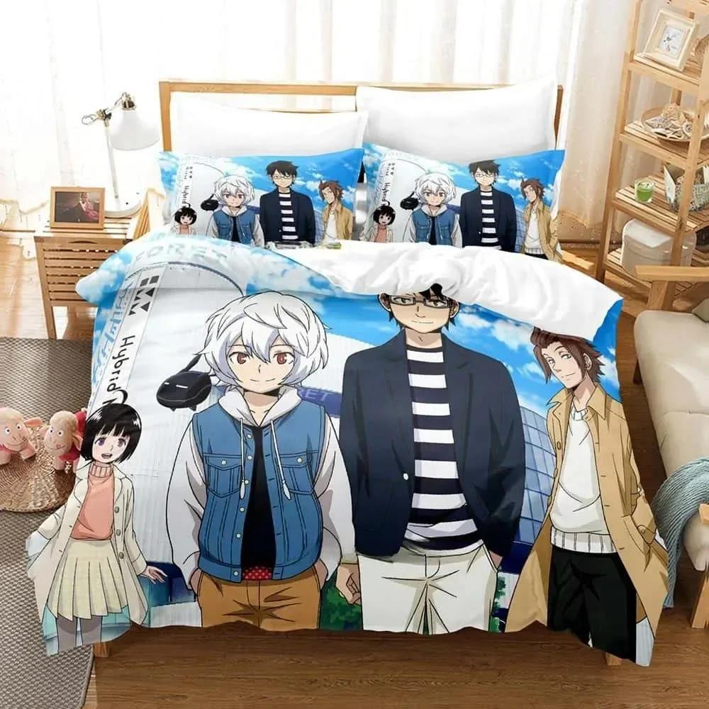 

3D Print Anime World Trigger Printed Bed Set Duvet Cover Pillowcase Bedding Set Bed Linen Sheet Quilt Cover Full Queen King Size 70x133cm 2pcs