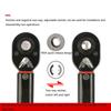 1/2 Inch Drive Click Torque Wrench 5-100 Ft-lb Dual-Direction Adjustable Torque Wrench Set with Extension & Adapters