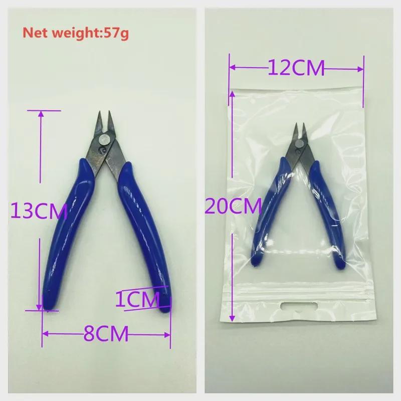 Sada nástrojů na ochranu strun badmintonové rakety Yuquan Blue: Nůžky a diagonální kleště.