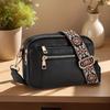 Grid Color Retro Popular Shoulder Bag Zipper Shoulder Strap Crossbody Bag Wallet Small Square Bag