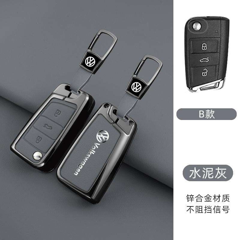 Für VW Leder Auto Fernbedienung Schlüsselhülle Fob Abdeckung Schutzhalter Schale Für VW Volkswagen Golf 7 MK7 Tiguan MK2 T-roc T-cross Zubehör