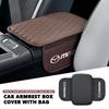For Mazda Leather Car Center Console Protector Cover Storage Pocket CX3 CX-5 CX5 CX7 CX9 MX5 Axela Atenza Allegro