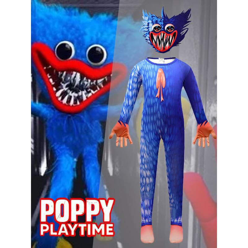 Leketid Poppy Jumpsuit Rollespillantrekk Barn Cosplay Kostymer Fest Halloween