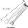6Pcs Silver Mini Sugger Tongs Small Tongs,Charcuterie Boards Accessories Serving Trays for Tea Parties,Coffee Breaks,or Any Social Gathering.