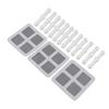 12Pcs Screen Window Clips Home Windows Mounting Buckle for Fly Screen Insect Protection