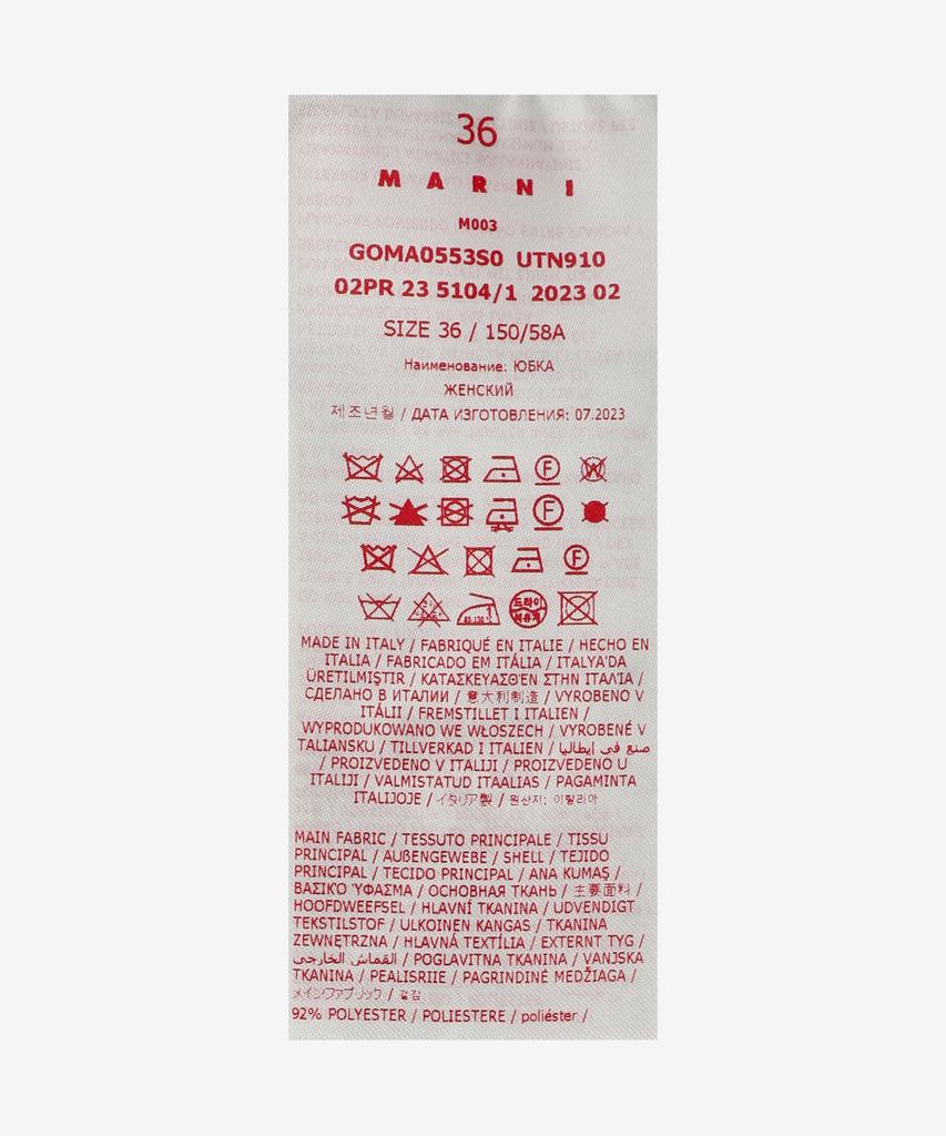Marni Pattern Skirt - White / Goma0553S0Utn910Tcw03