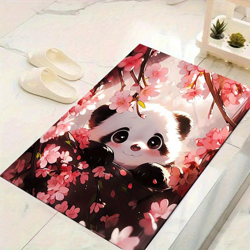 1pc Cute Panda Design Area Rug - Soft, Anti-Slip, and Durable Gaming Room Decor for Bedroom