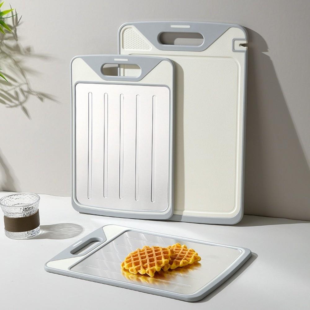 Double Sided Chopping Board Stainless Steel Chopping Block Durable Cutting Board  Kitchen Supplies