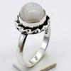 Rainbow Moonstone Gemstone Ethnic Handmade Ring Jewelry US Size-7.5 R 3308