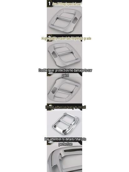Cherokee Rear Air Outlet Trim for 14 Models - Third Row A/C Vent Decor.