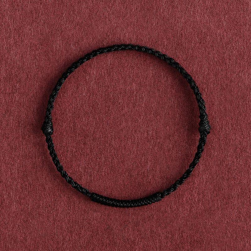 

2025 Год Рождения Маленькая Красная Веревочка Безопасный Браслет на Ногу Ручной Работы Плетеный Узел Цзинь Ган Цветной Браслет Цепочка на Запястье Женский Парный Браслет Elegant black hand rope