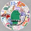 50 Cartoon Graffiti Stickers - Creative, Funny, Literary-Style, Waterproof for Journals & Phone Cases