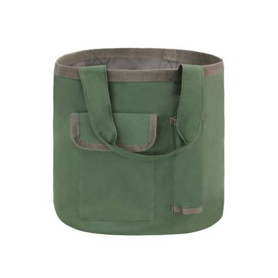 30L Heavy-Duty Waterproof Canvas Tool Storage Bag Large Capacity Garden Tool Tote Easy Carrying Portable Organizer
