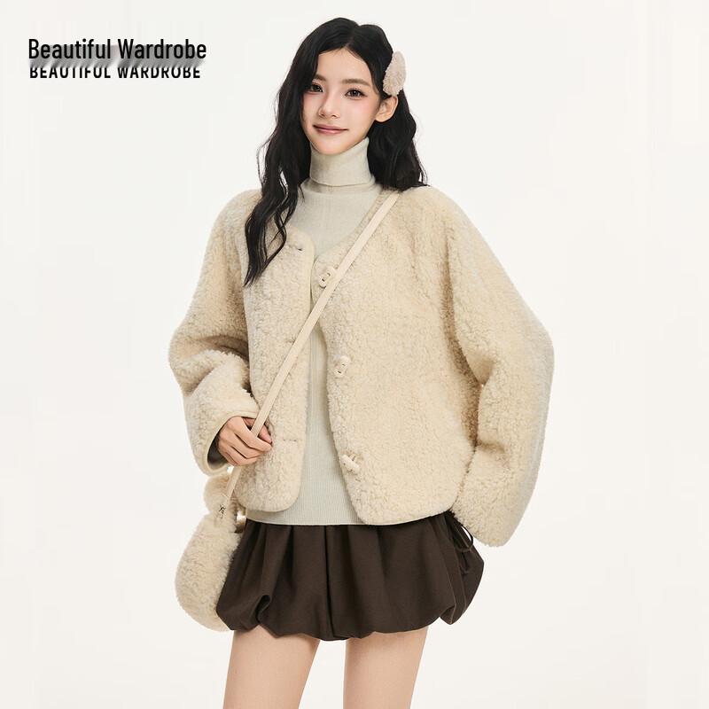 Schöner Damen-Kleiderschrank Chinesischer Stil Faux Lammwolle Fleecejacke