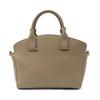 VITAFELICE ECHT LEDER 2-Weg Handtas voor Dames, sib-20079n (Grijs Beige)