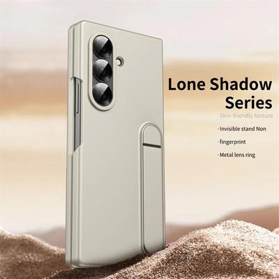 Špičkové pouzdro na telefon s držákem pro nový populární Samsung Galaxy Z Fold 7 6 5 4 3 Ultratenký nárazuvzdorný ochranný kryt s pocitem kůže