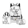 Cartoon Printing Casual Shoulder Bag Junior High School Students Large Capacity Backpacks