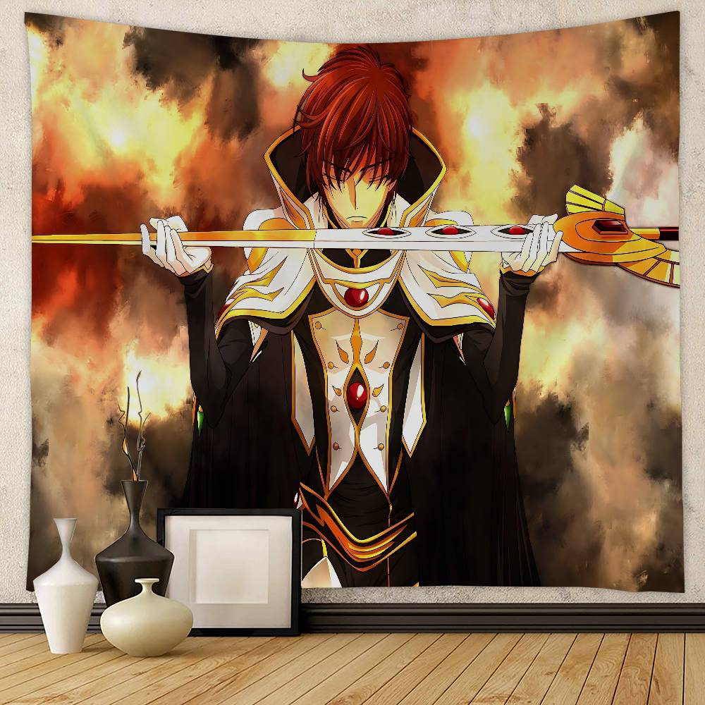 Anime Code Geass Colorful Tapestry Wall Hanging Bohemian Wall Tapestries Mandala Wall Art Decor