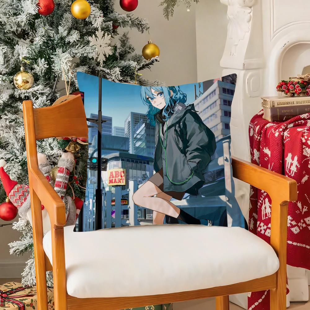 Federa Cuscino Anime HHoshimachi Suisei Setosa elegante Comfort Divano Letto Cerniera invisibile