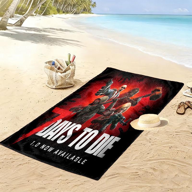 7 Days to Die Beach Towel, Large Soft Quick Dry Towel for Beach Camping Swimming