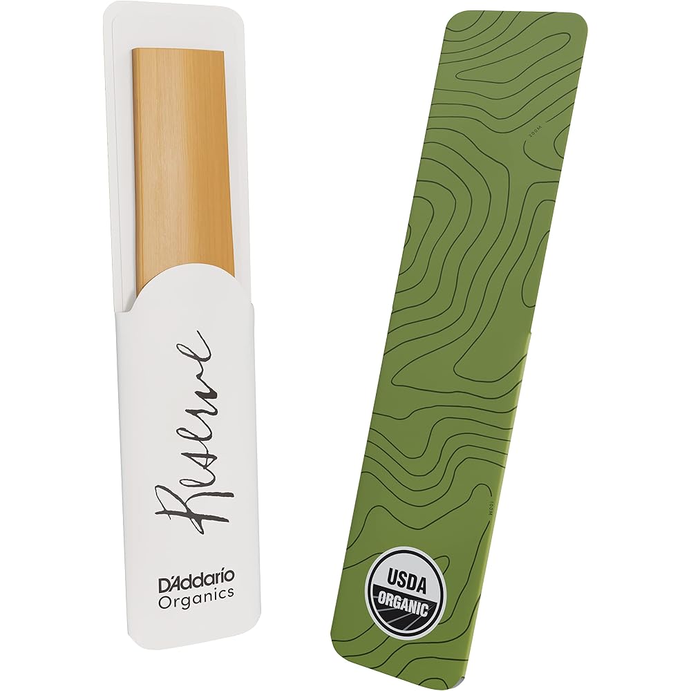D'Addario WoodWinds Daddario Reed Tenor Saxophone USDA Organic Certified RESERVE ODKR0535 [Hardne...