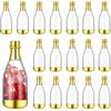 Mini-Champagnerflaschen-Behälter, Plastik-Süßigkeitengläser für DIY-Gastgeschenke, Hochzeits-Gastgeschenkflaschen für Süßigkeiten und Konfetti