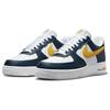 Nike Air Force 1 07 Embossed Hoops - Dark Obsidian Men Sneakers Blue White University-Gold FJ4209-400