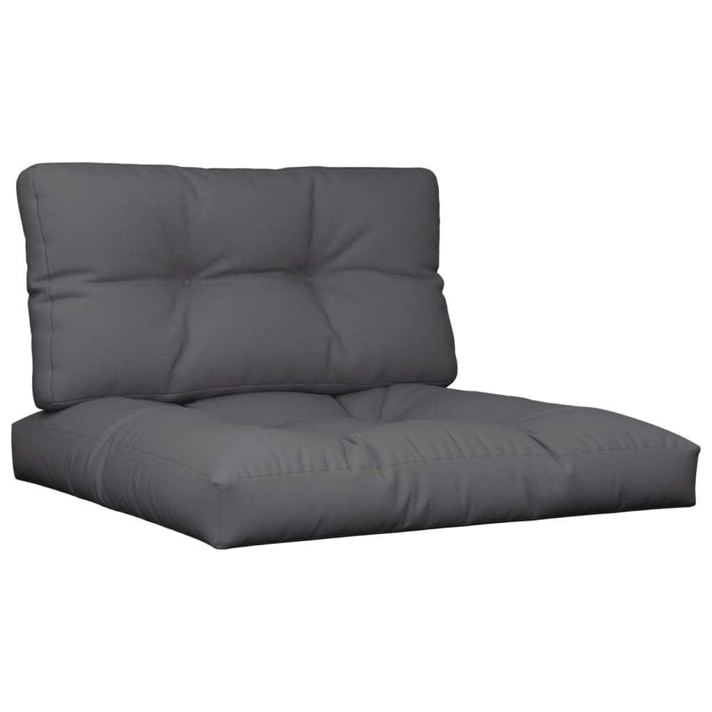 Vidaxl Pallet Sofa Cushions, 2 Pcs, Anthracite, Fabric
