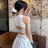 Pure desire sexy lace splicing hollow backless inner vest women's summer new sleeveless slim super good-looking top