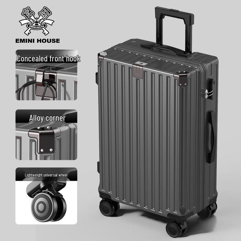 Women's Sturdy & Durable Aluminum Trolley Case With Universal Wheels & Combination Lock - 20” Carry-On