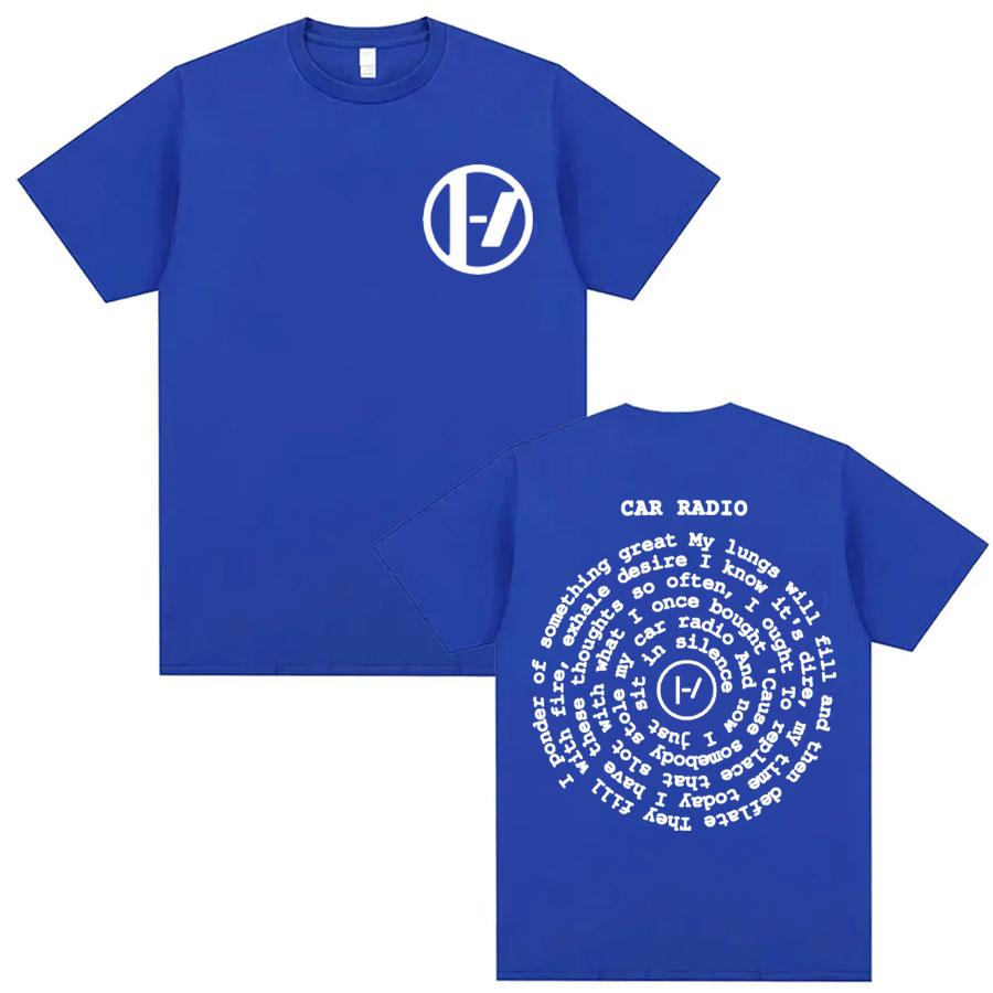 Trendy Hip Hop Twenty One Pilots T-shirt Men's Women's Short Sleeve Rapper Punk Street Harajuku Y2k T-shirts Oversized Top Tee