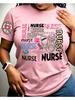Nurse Themed Printed Women's Summer Short Sleeved T Shirt Stethoscope Syringe Medical Elements Creative Letter Pattern Top