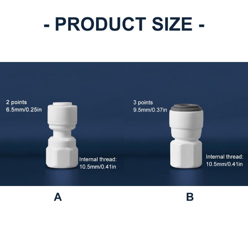10Pieces M11 Water Filter Quick Connectors Adapters Sturdy POM Materials Convenient for Indoor Outdoor Daily Use