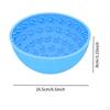Dog Slow Feeder Bowl Silicone Pet Feeding Dish for Cat Supplies Blue