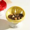 Cat Bowl Ceramic Oblique Mouth Protection Cervical Spine Drinking Bowl Grain Basin Cat Rice Bowl Pet Supplies