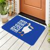 Goose Game Style Non-Slip Polyester Doormat - "Mess with The Honk" Bath and Living Room Rug, Indoor/Outdoor Entryway Mat