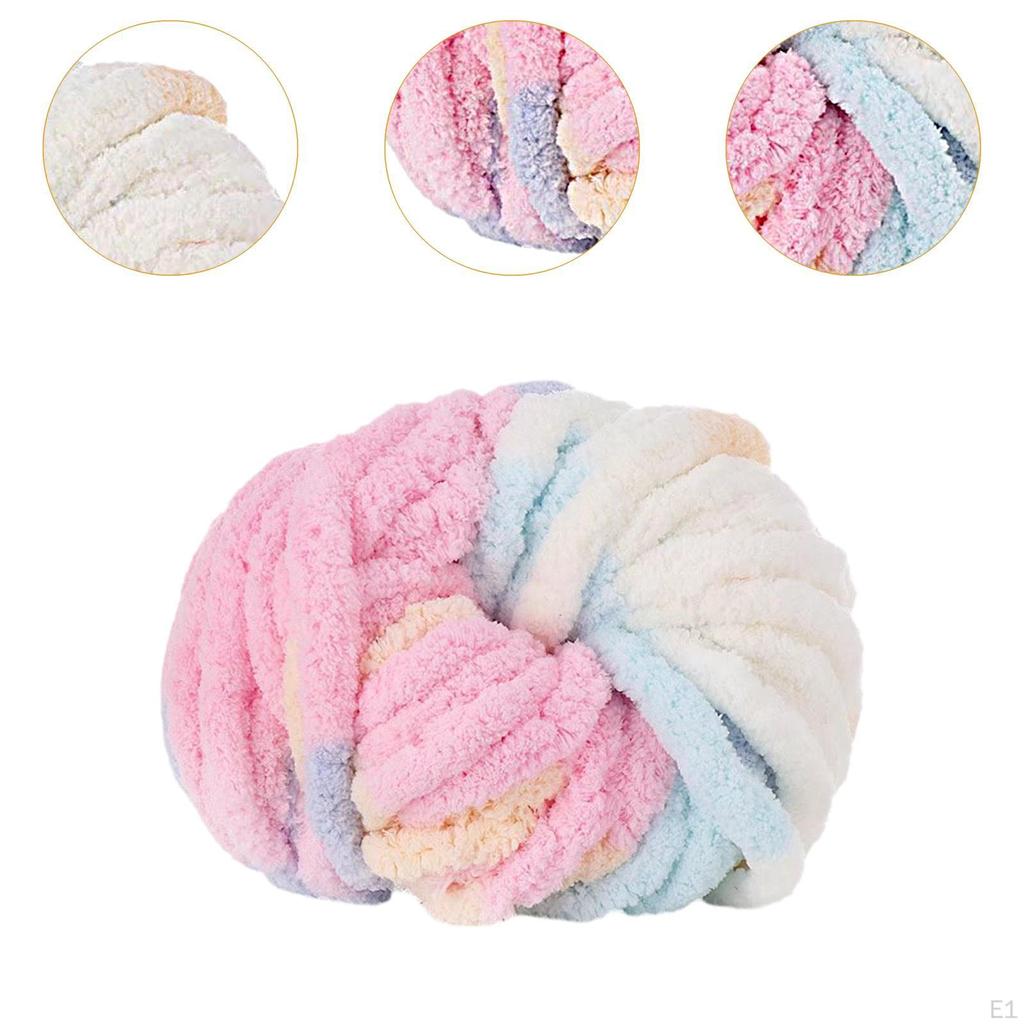 Grobes Wollgarn, voluminöses Strickhäkeln für Mützen, Matten, Pullover