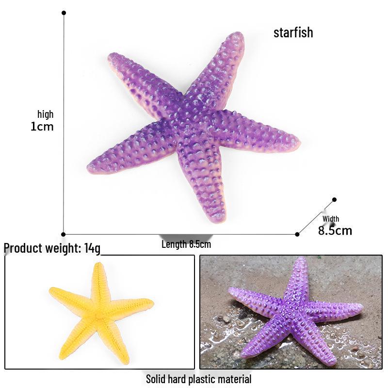 Solid Cross Water Drop Fish Simulation Toy Model - Bobo Sea Creature Ornament