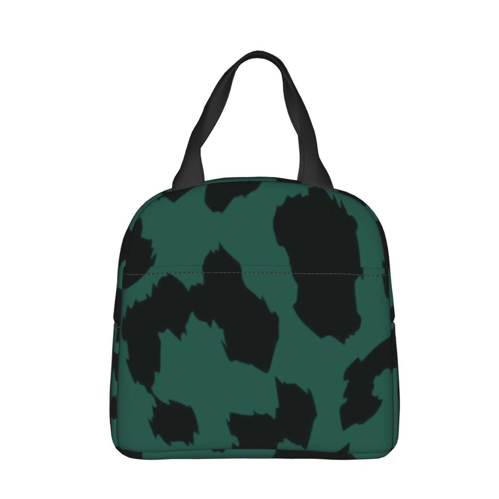 Rosa Leopard Tierprint Isoliert Lunchtasche Kühltasche Wiederverwendbar Großer Tragetasche Brotdose Aufbewahrungstaschen für Lebensmittel Büro Reise